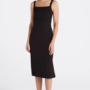 Nine Britton, Elegant Black Sleeveless Dress NWT